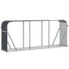 Archite Vidaxl Firewood 234x45x100 cm Antracite in acciaio zincato