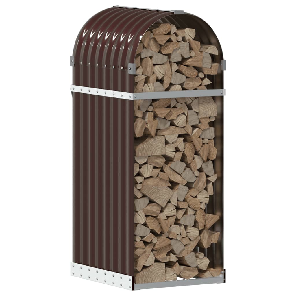 VIDAXL Firewood Storage 40x45x100 cm in acciaio zincato