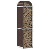 Vidaxl Firewood Storage 40x45x170 cm in acciaio zincato