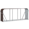 Vidaxl Firewood Storage 234x45x100 cm in acciaio zincato