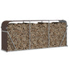 Vidaxl Firewood Storage 234x45x100 cm in acciaio zincato