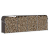 Vidaxl Firewood Storage 300x45x100 cm in acciaio zincato