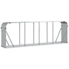 Almacenamiento de leña de Vidaxl 300x45x100 cm Color de plata galvanizado