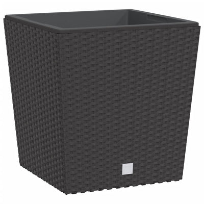 Vidaxl fioriera con bak rattan rimovibile look 21 32 l pp marrone