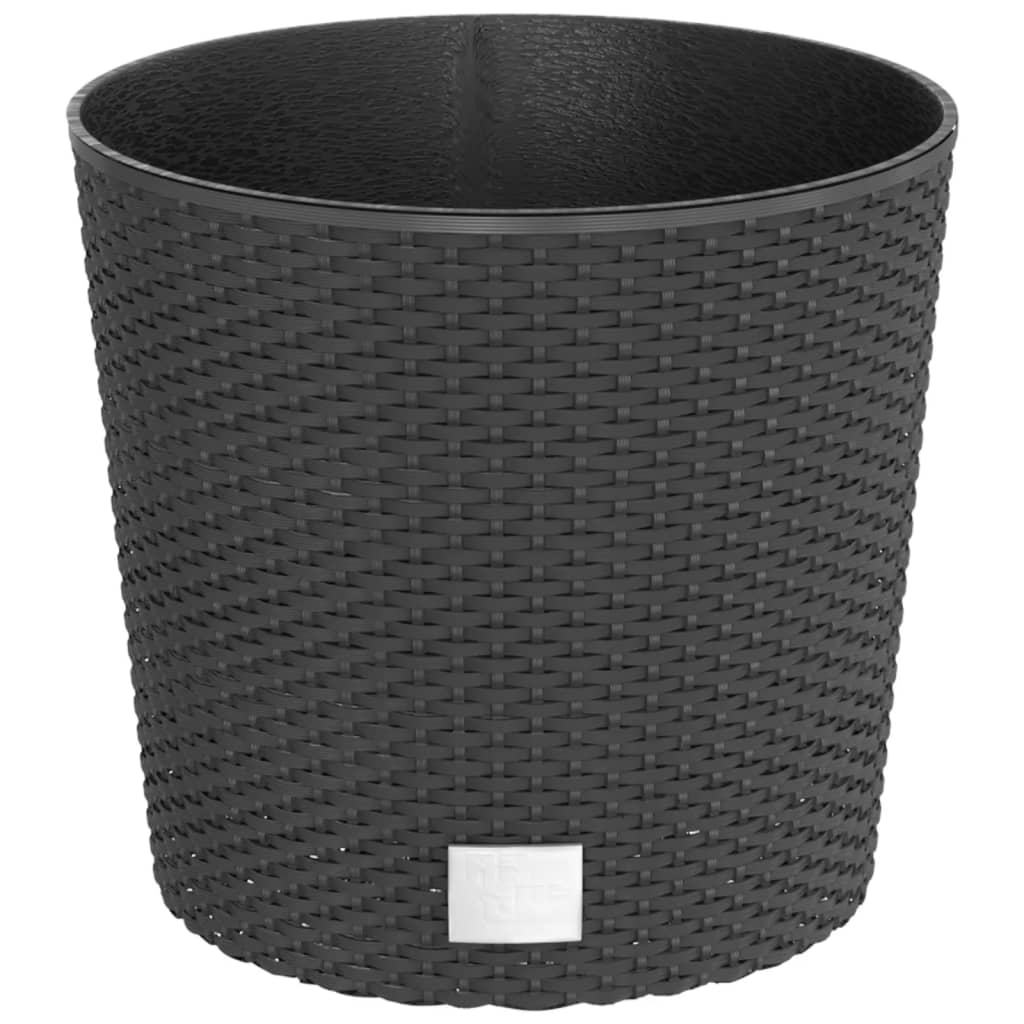 Vidaxl fioriera rimovibile bak rattan look 15 15,3 l pp antracite