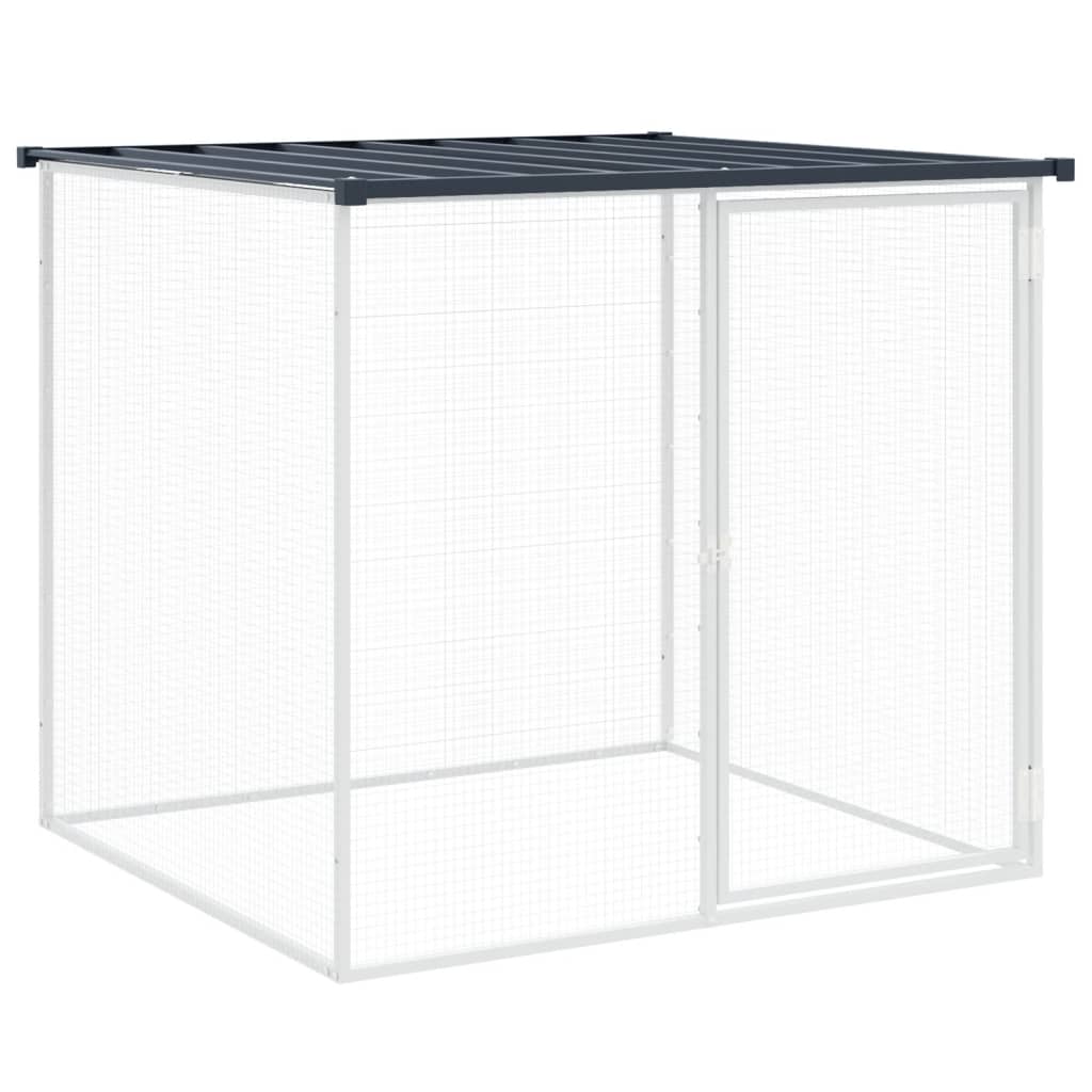 Vidaxl Chicken Coop con techo de 103x98x90 cm de acero galvanizado antracita