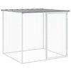 Vidaxl Chicken Coop con techo de 103x98x90 cm de acero galvanizado gris claro