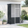 Vidaxl Bird Cage 115x78x200 cm Colore antracite in acciaio zincato