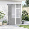 Vidaxl Bird Cage 115x78x200 cm grigio in acciaio zincato