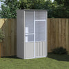 Vidaxl Bird Cage 115x78x200 cm de acero galvanizado gris