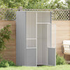 Vidaxl Bird Cage 115x78x200 cm grigio in acciaio zincato