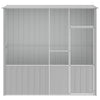 Vidaxl Bird Cage 215x78x200 cm grigio galvanizzato