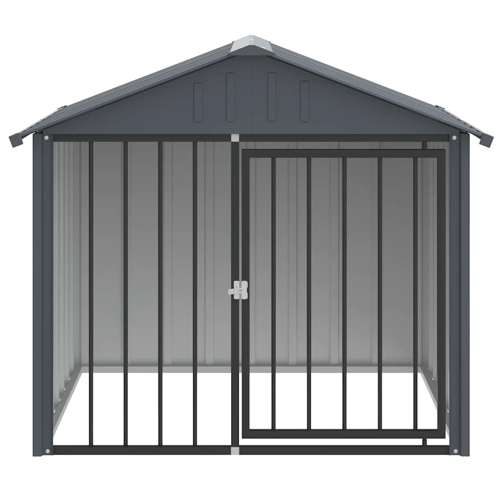 Vidaxl loft con techo 117x103x102 cm de acero galvanizado negro