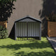 Vidaxl loft con techo 117x103x102 cm de acero galvanizado negro