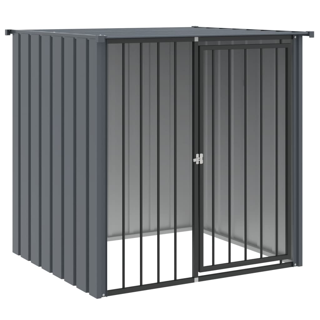 Vidaxl Loft con techo 110x103x109 cm de acero galvanizado negro