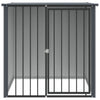Vidaxl Loft con techo 110x103x109 cm de acero galvanizado negro