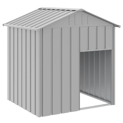 Vidaxl loft con techo 117x1033x123 cm de acero galvanizado