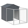 Vidaxl Loft con techo 117x201x123 cm de acero galvanizado antracita