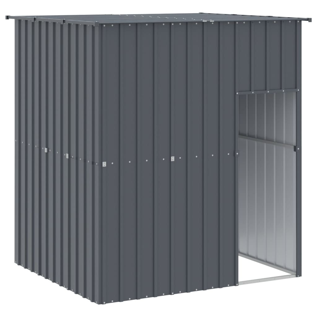 Vidaxl Loft con techo de 165x153x181 cm de acero galvanizado antracita