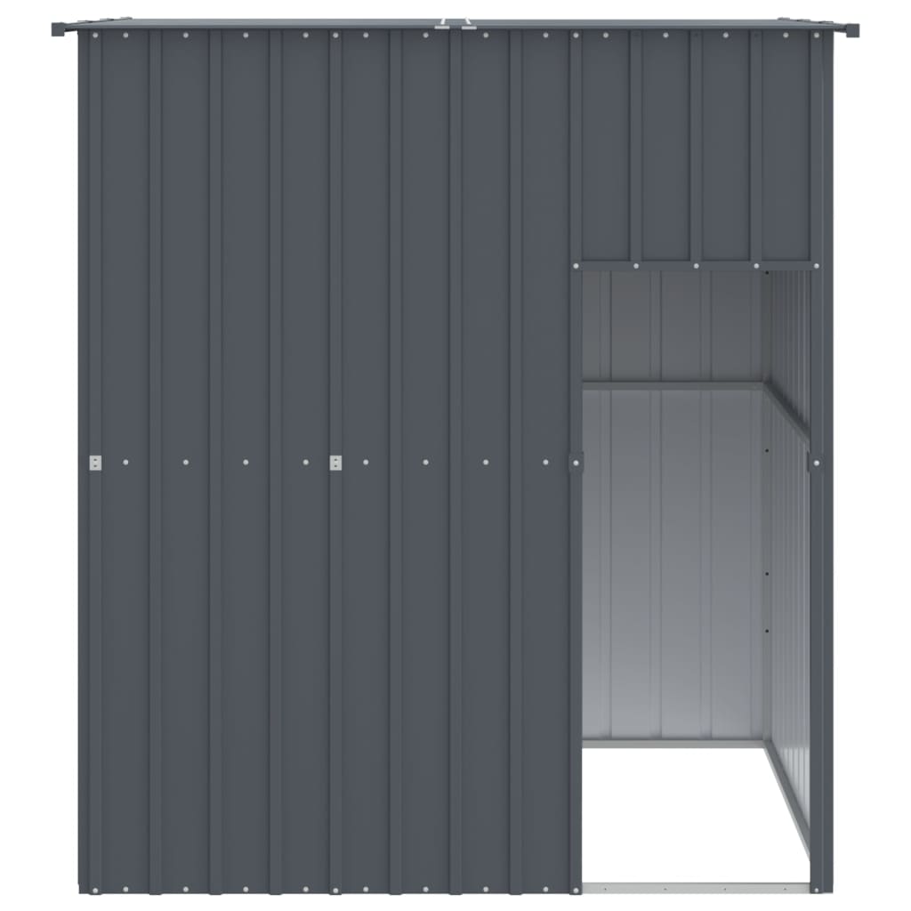 Vidaxl Loft con techo de 165x153x181 cm de acero galvanizado antracita