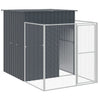 Vidaxl Dog Loft con Run 165x251x181 cm de acero galvanizado antracita