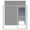 Vidaxl Dog Loft con Run 165x251x181 cm grigio galvanizzato in acciaio