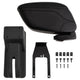 Vidaxl bracciolo 12x29x (32-46) cm nero