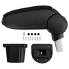 Vidaxl bracciolo 12x31x (29,5-47) cm nero