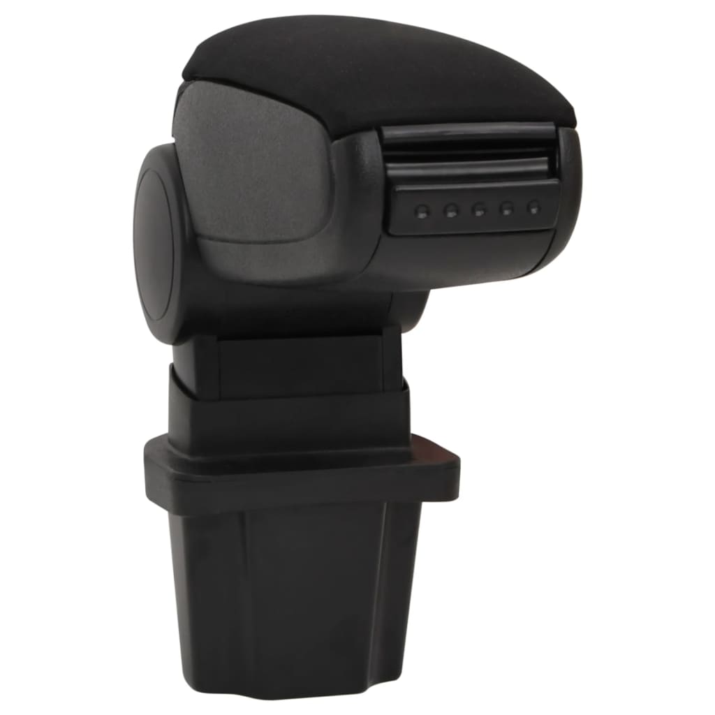 Vidaxl bracciolo 13.5x32.5x (31-46.5) cm nero