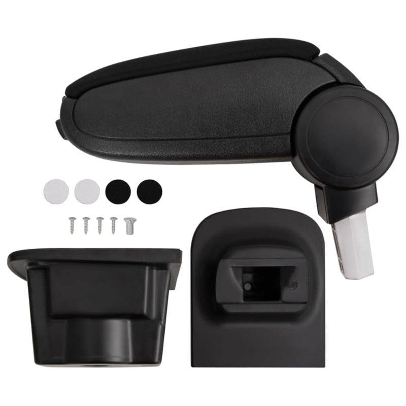 Vidaxl bracciolo 16x35x (30-49) cm nero