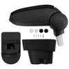 Vidaxl bracciolo 12x36x (33,5-48) cm nero