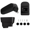 Vidaxl bracciolo 11x35x (32-49) cm nero