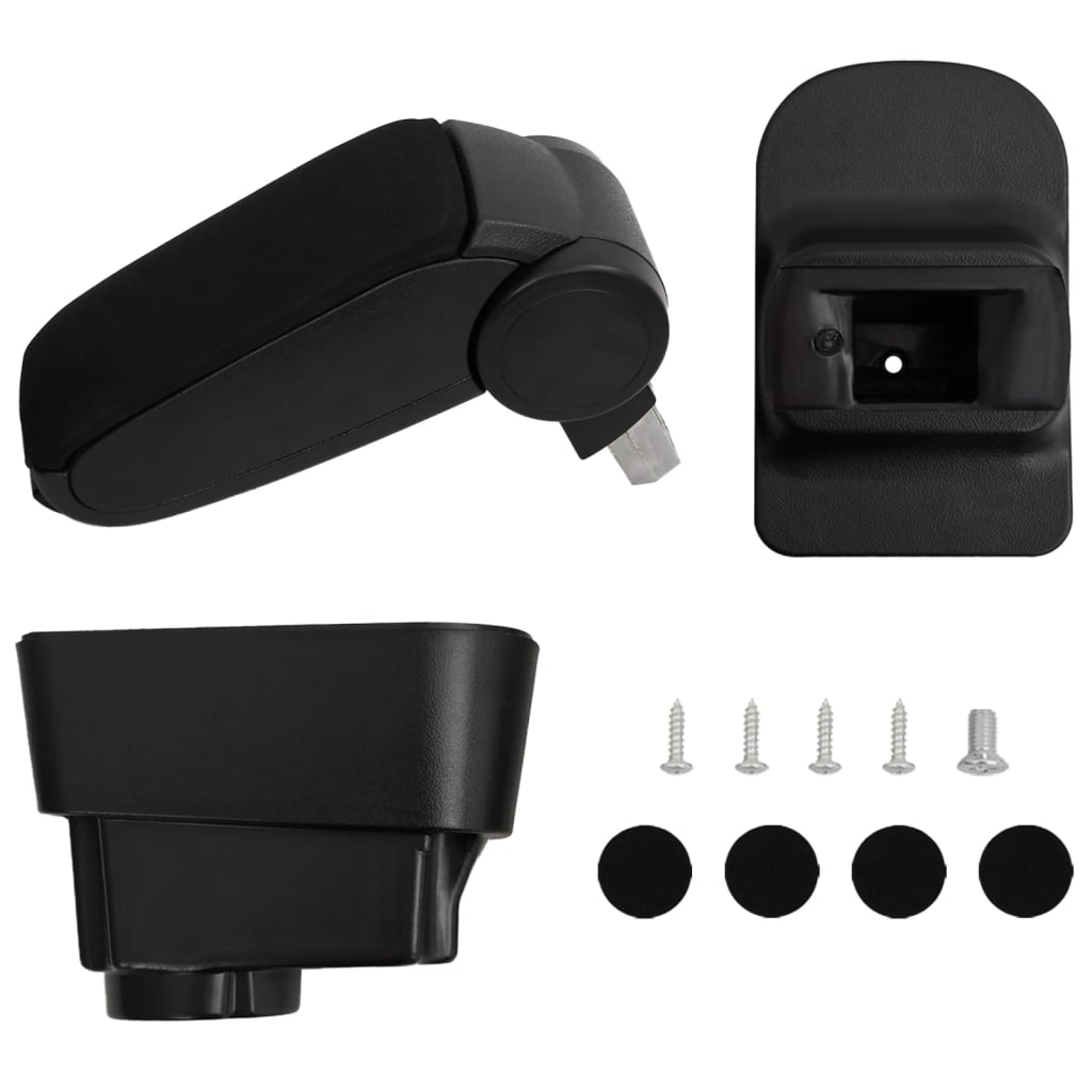 Vidaxl bracciolo 11x35x (32-49) cm nero