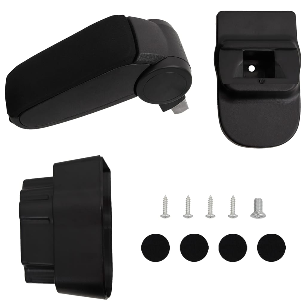 Vidaxl bracciolo 12x37x (31-48) cm nero