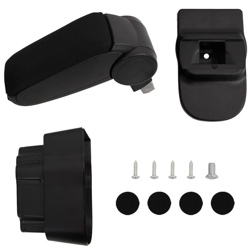 Vidaxl bracciolo 12x37x (31-48) cm nero