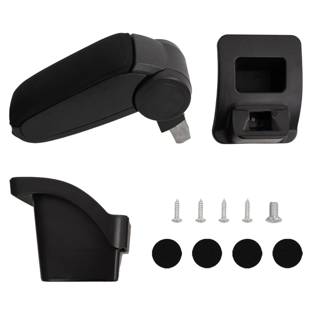 Vidaxl bracciolo 16x30x (40-50) cm nero