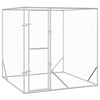 Vidaxl Dog Kennel per l'argento in acciaio zincato 2x2x2 m