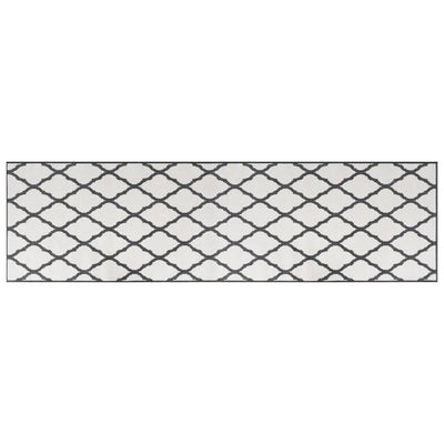 VIDAXL RAGGIO OUTDOOR REVERSIBILE 80X250 cm grigio e bianco