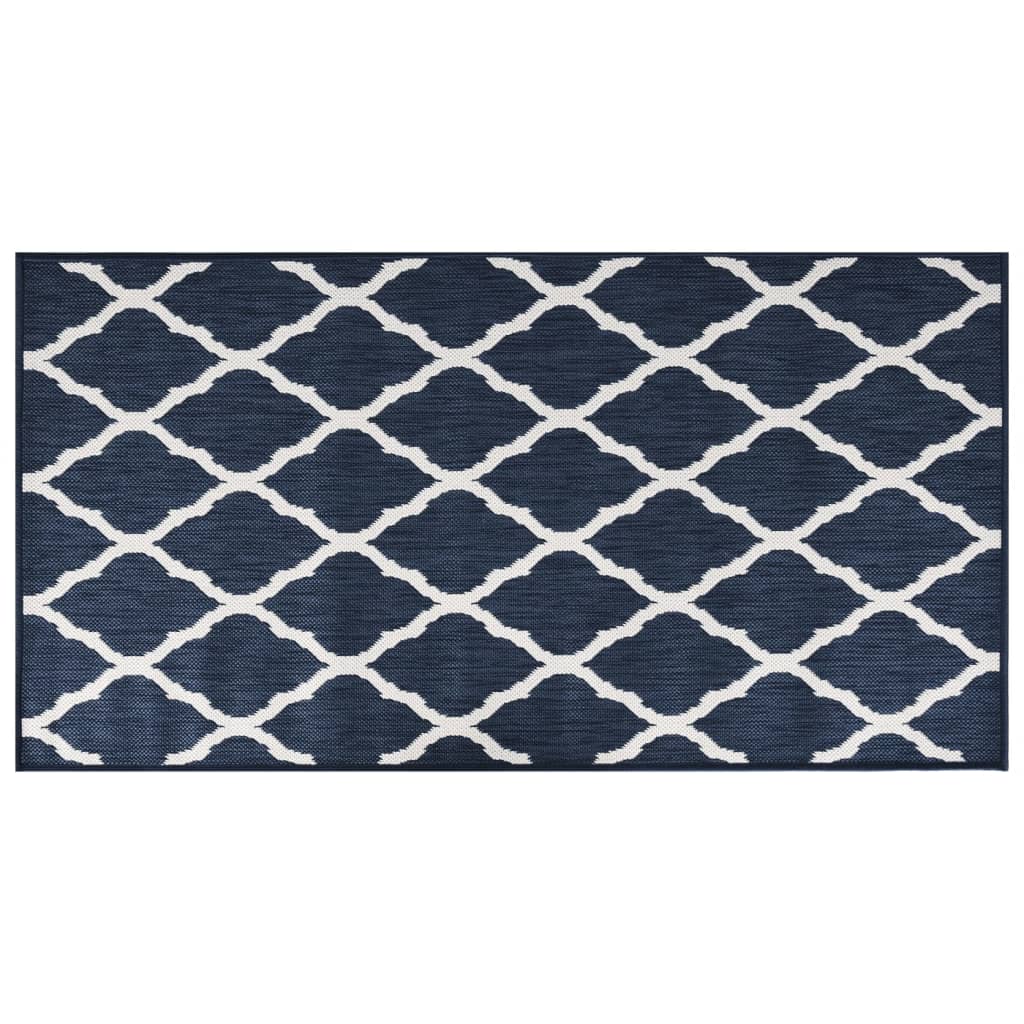 VIDAXL ESTERNO RAGGIO REVERSIBILE 80x150 cm blu navy e bianco