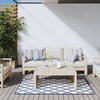VIDAXL ESTERNO RAGGIO REVERSIBILE 80x150 cm blu navy e bianco