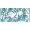 VIDAXL RAGGI OUTDOOR reversibile 80x150 cm Aqua e bianco