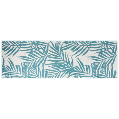 VIDAXL RAGGI OUTDOOR reversibile 80x250 cm aqua e bianco