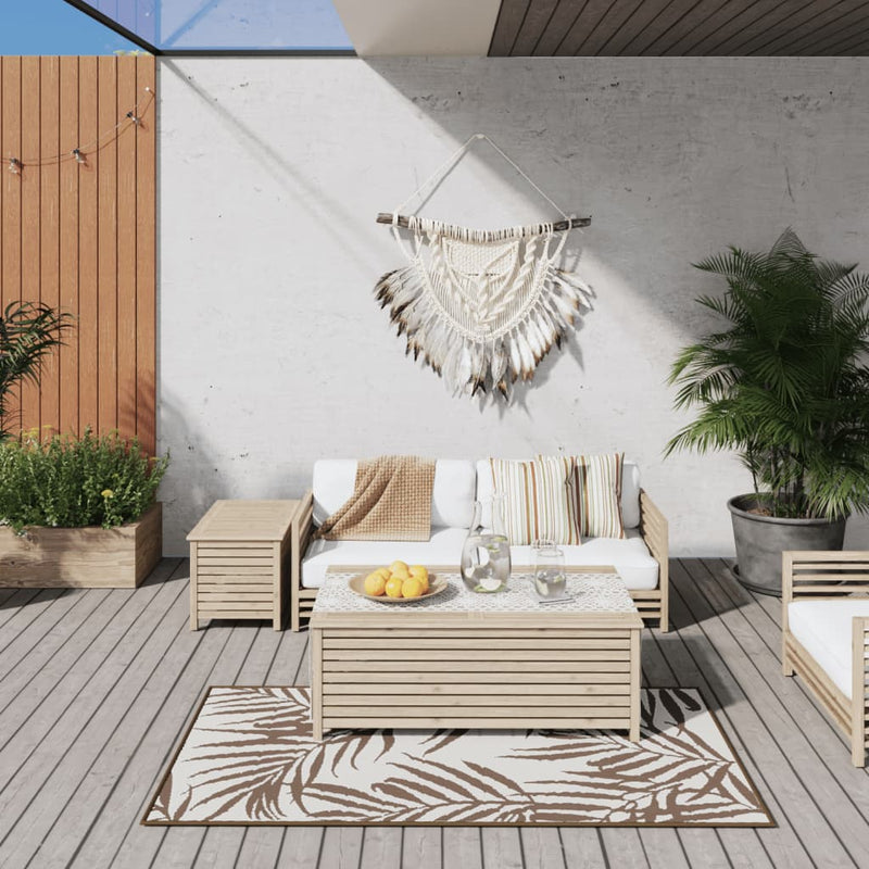 VIDAXL ESTERNO RAGGIO REVERSIBILE 80x150 cm marrone e bianco