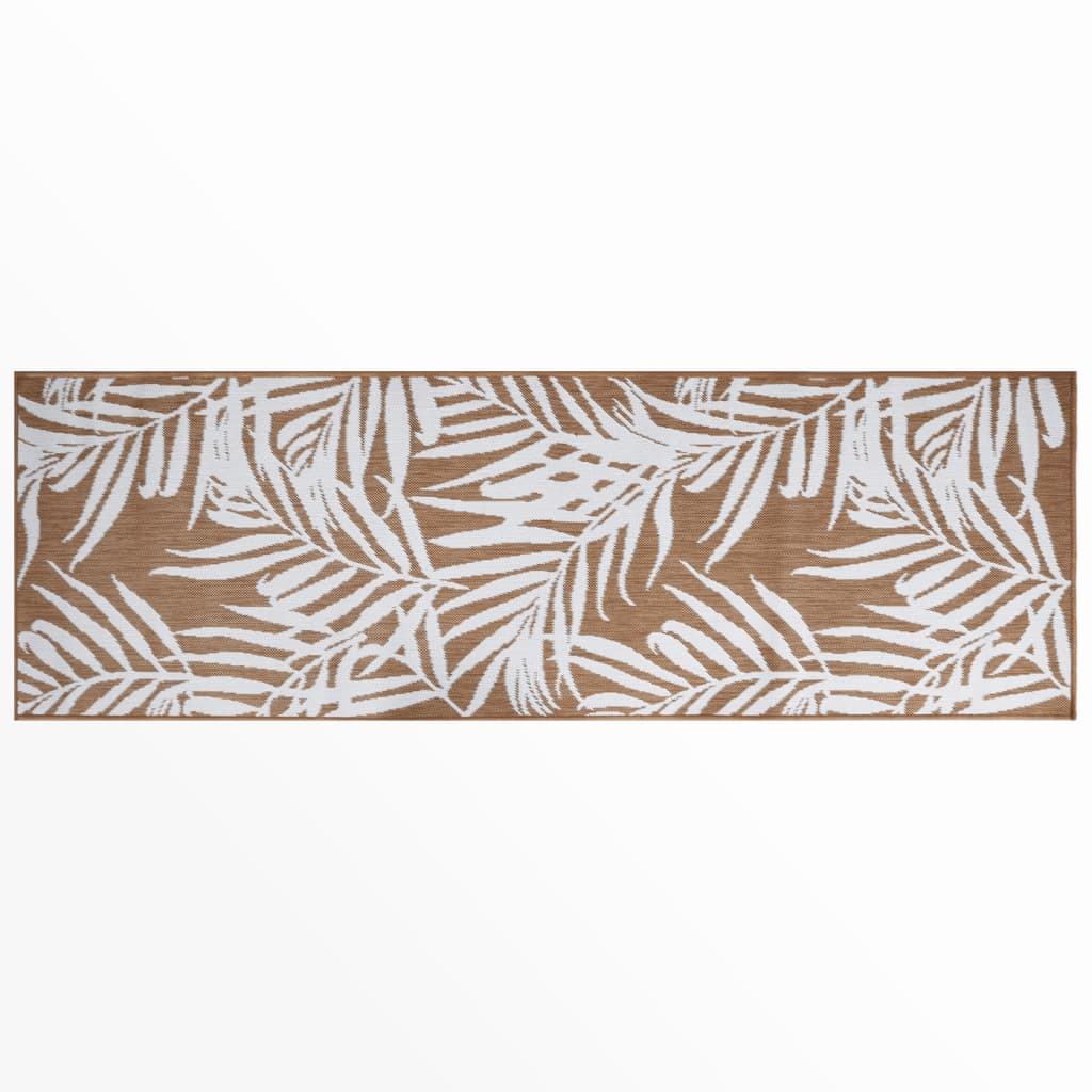 VIDAXL ESTERNO RAGGIO REVERSIBILE 80x250 cm marrone e bianco