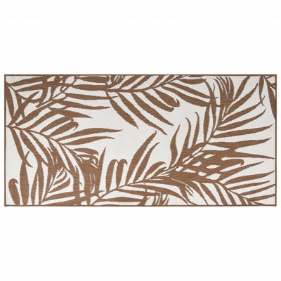 VIDAXL RAGGIO ESTERNO REVERSIBILE 100X200 cm marrone e bianco