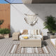 VidaXL outside rug reversible 80x150 cm brown and white