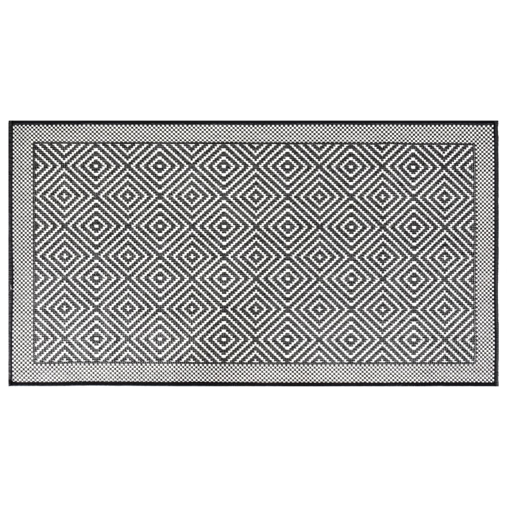 Vidaxl RUG Outside Reversible 80x150 cm de gris y blanco