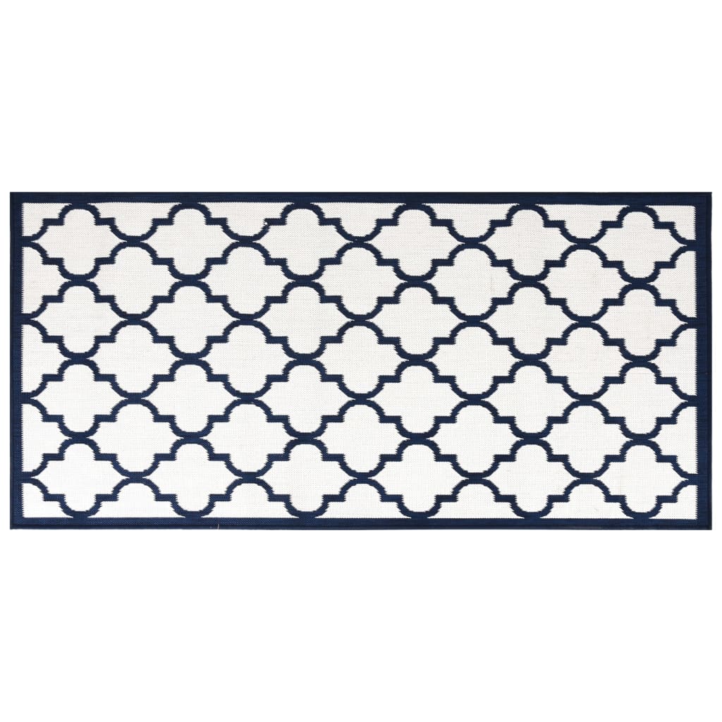 VIDAXL ESTERNO RAGGIO REVERSIBILE 80x150 cm blu navy e bianco
