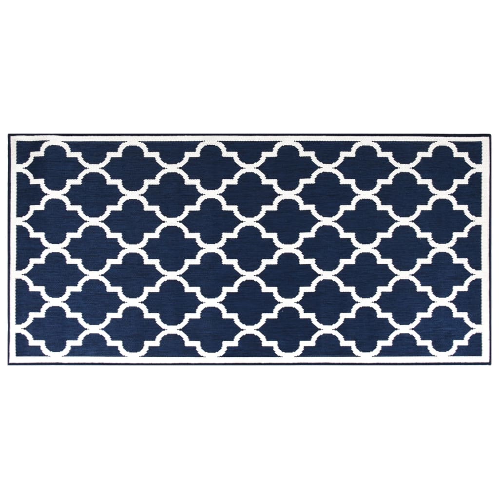 VIDAXL ESTERNO RAGGIO REVERSIBILE 80x150 cm blu navy e bianco