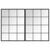 Vidaxl wandspiegels 2 st 80x60 cm metaal zwart